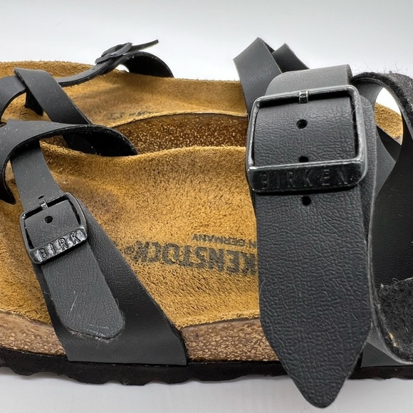 Birkenstock Women's Black and Tan Sandals Size 39 - Picture 14 of 15